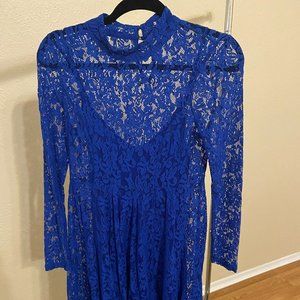 Free People Blue Lace Dress.